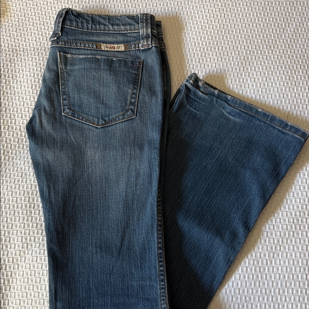 Frankie B. Y2K Dark Blue Flare Jeans